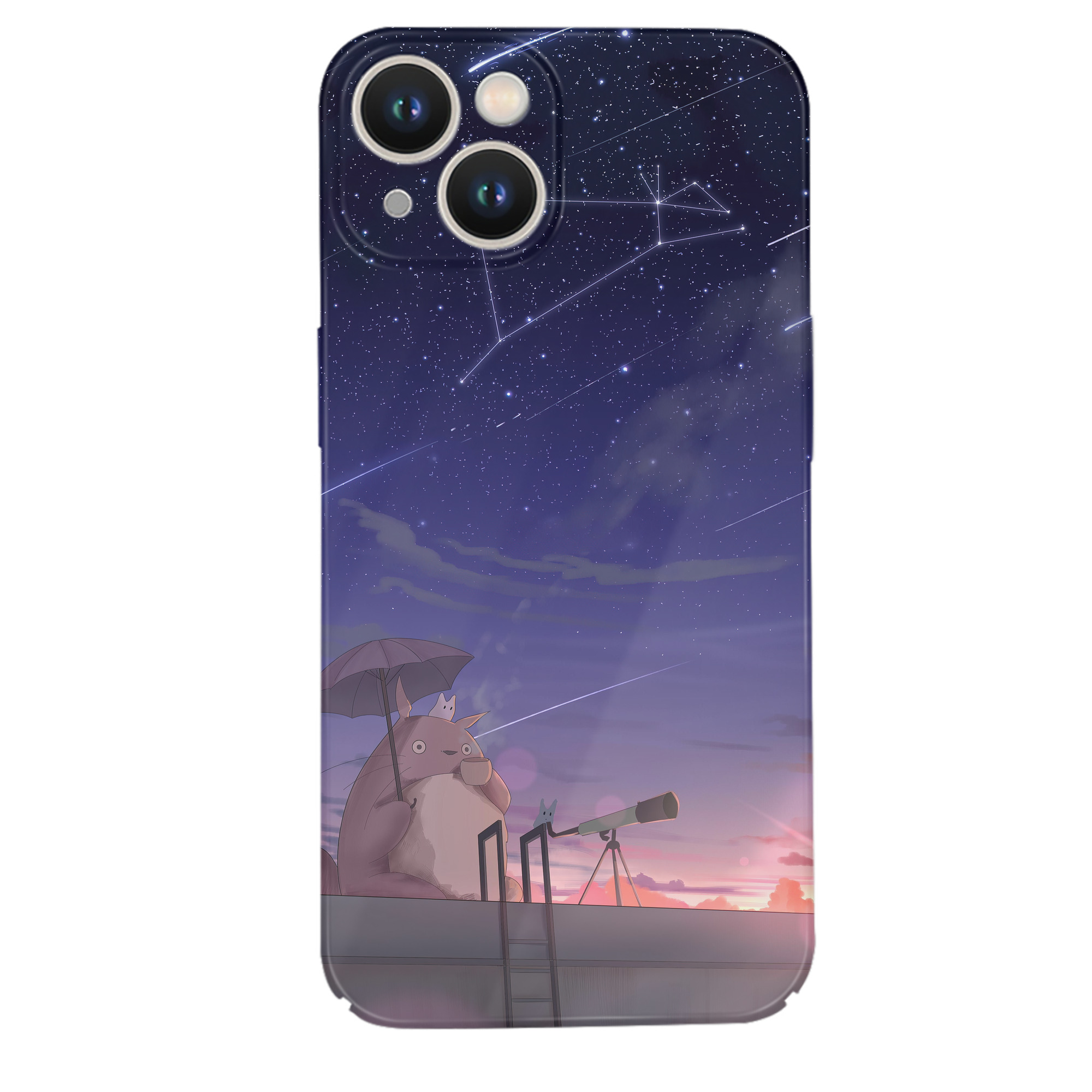 （画像用） となりのトトロ 草壁メイ 草壁サツキ My Neighbor Totoro Satsuki Kusakabe Mei Kusakabe 【iPhone 14シリーズ対応】ハードケース